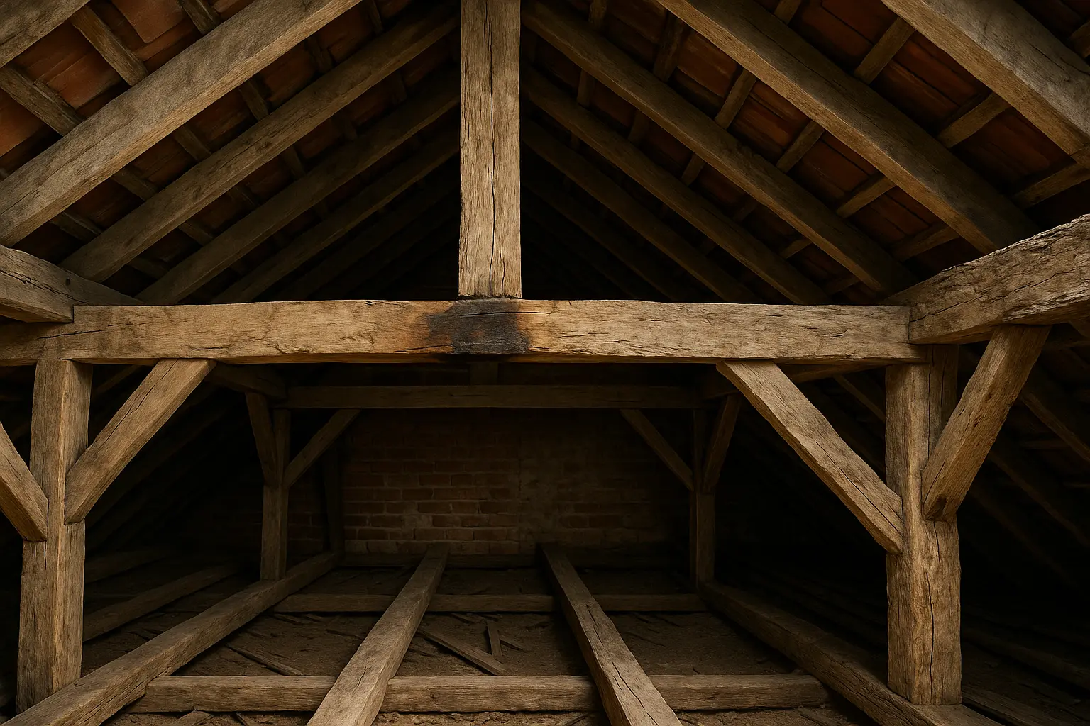 charpente de maison vetuste