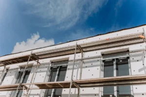 maison echafaudage isolation thermique par exterieur