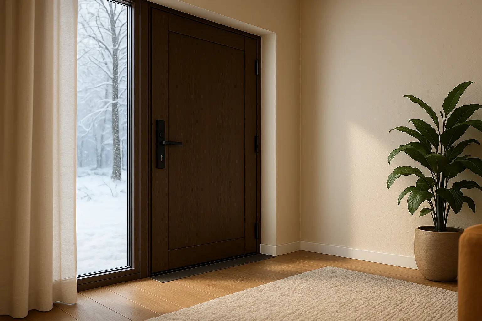 coefficient ud porte entree